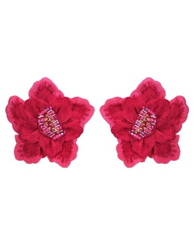 Aretes Jardín Fucsia