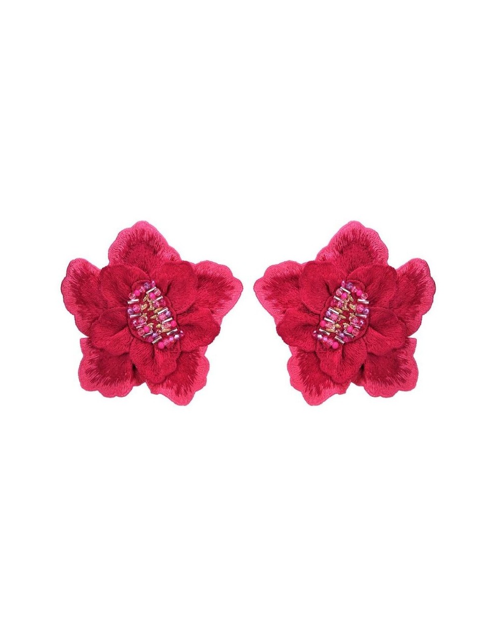 Aretes Jardín Fucsia