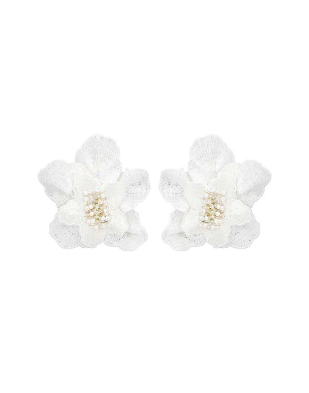Aretes Jardín Blanco