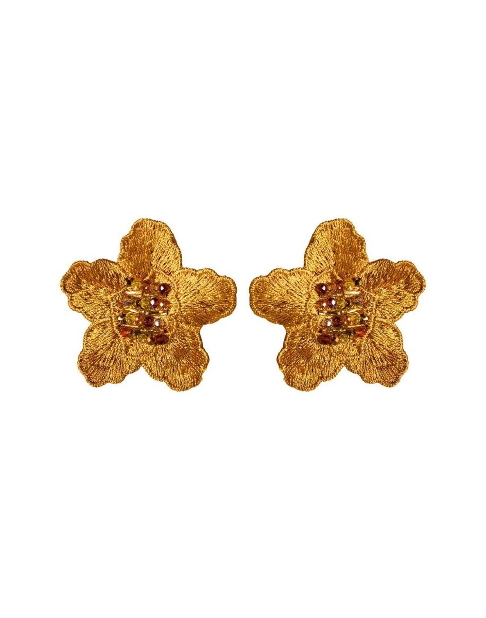 Aretes Mini Jardín Mostaza