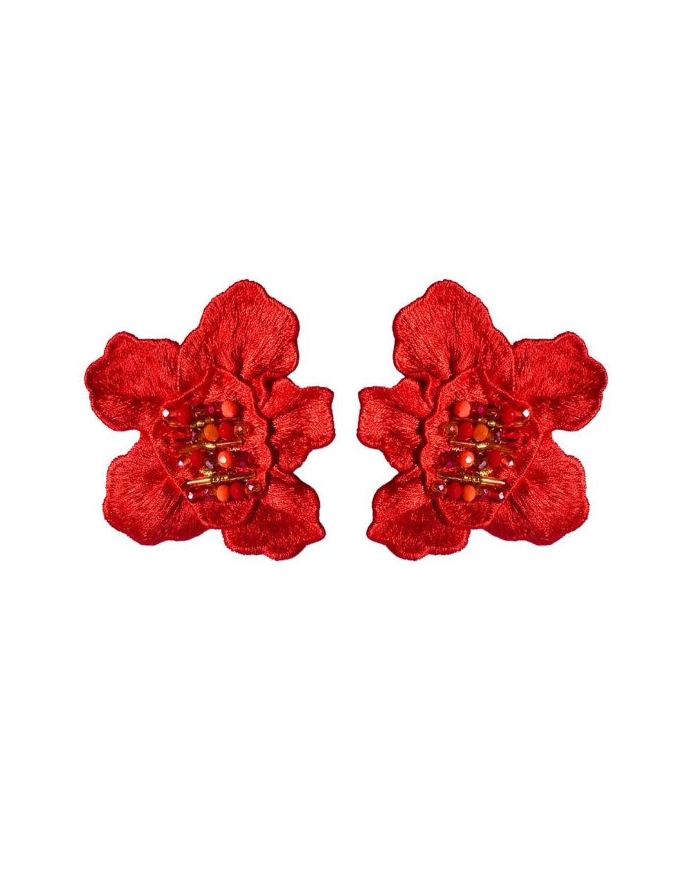 	Aretes Mini Jardín Naranja