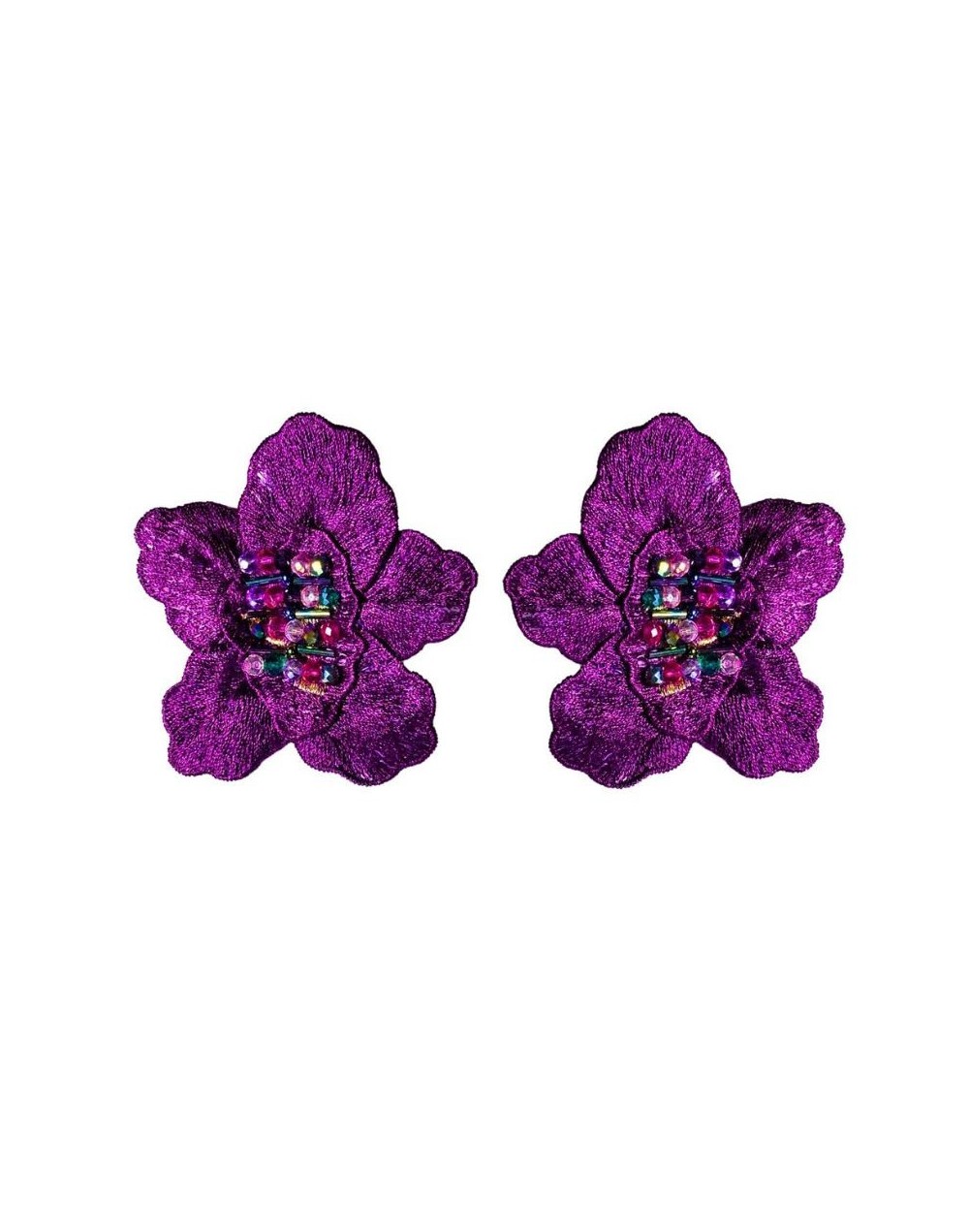 Aretes Mini Jardín Magenta