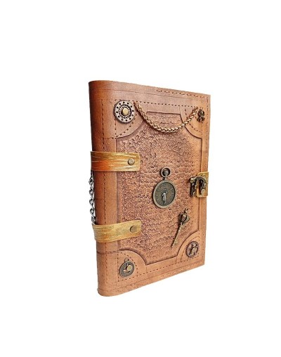 Agenda Steampunk en cuero