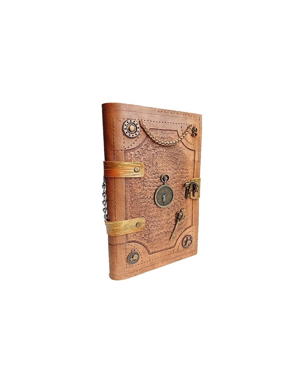 Agenda Steampunk en cuero