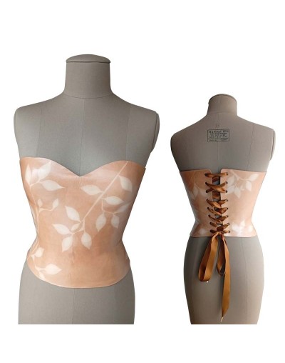 Corsé corset  en cuero 