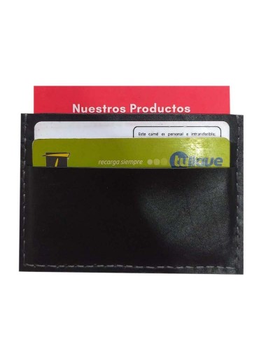 Tarjetero con ventana