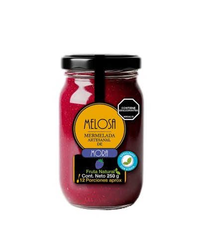 Mermelada Melosa Gourmet Artesanal Premium de Mora Stevia