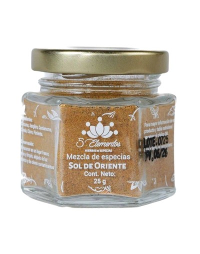 Sol de Oriente / Mezcla de especias para leche dorada con cúrcuma