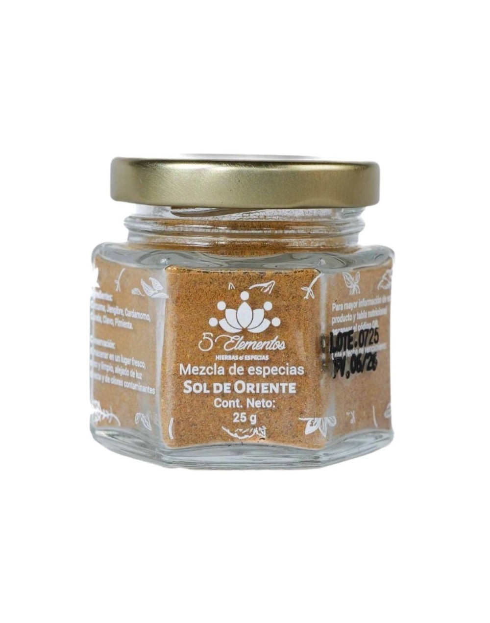 Sol de Oriente / Mezcla de especias para leche dorada con cúrcuma