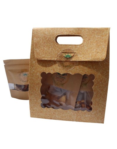 Mix de infusiones herbales con fruta deshidratada / Caja surtida de 10 sobres