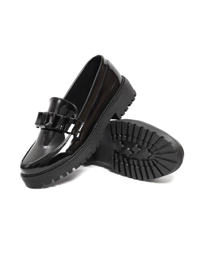 Mocasines Negros Ballerinas Lineth