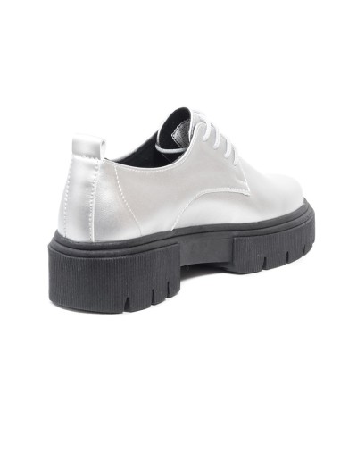 Zapatos Gris Oxford Ballerinas Kimber