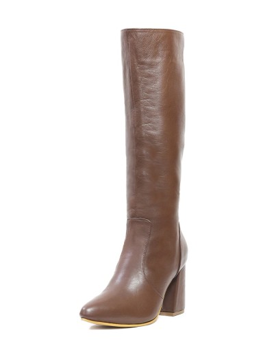 Botas de Cuero Coñac para Mujer Ballerinas Gloria 