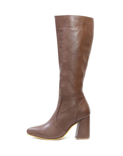 Botas de Cuero Coñac para Mujer Ballerinas Gloria 