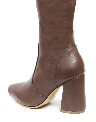Botas de Cuero Coñac para Mujer Ballerinas Gloria 