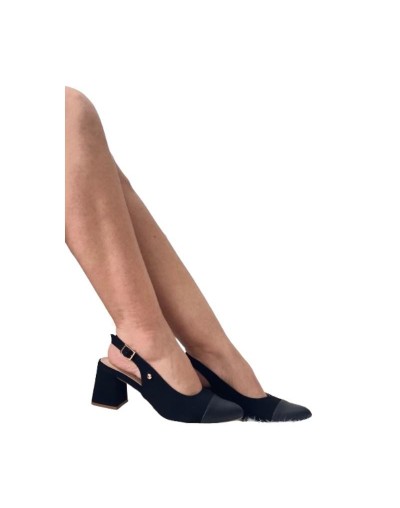 Slingback Negro combinado