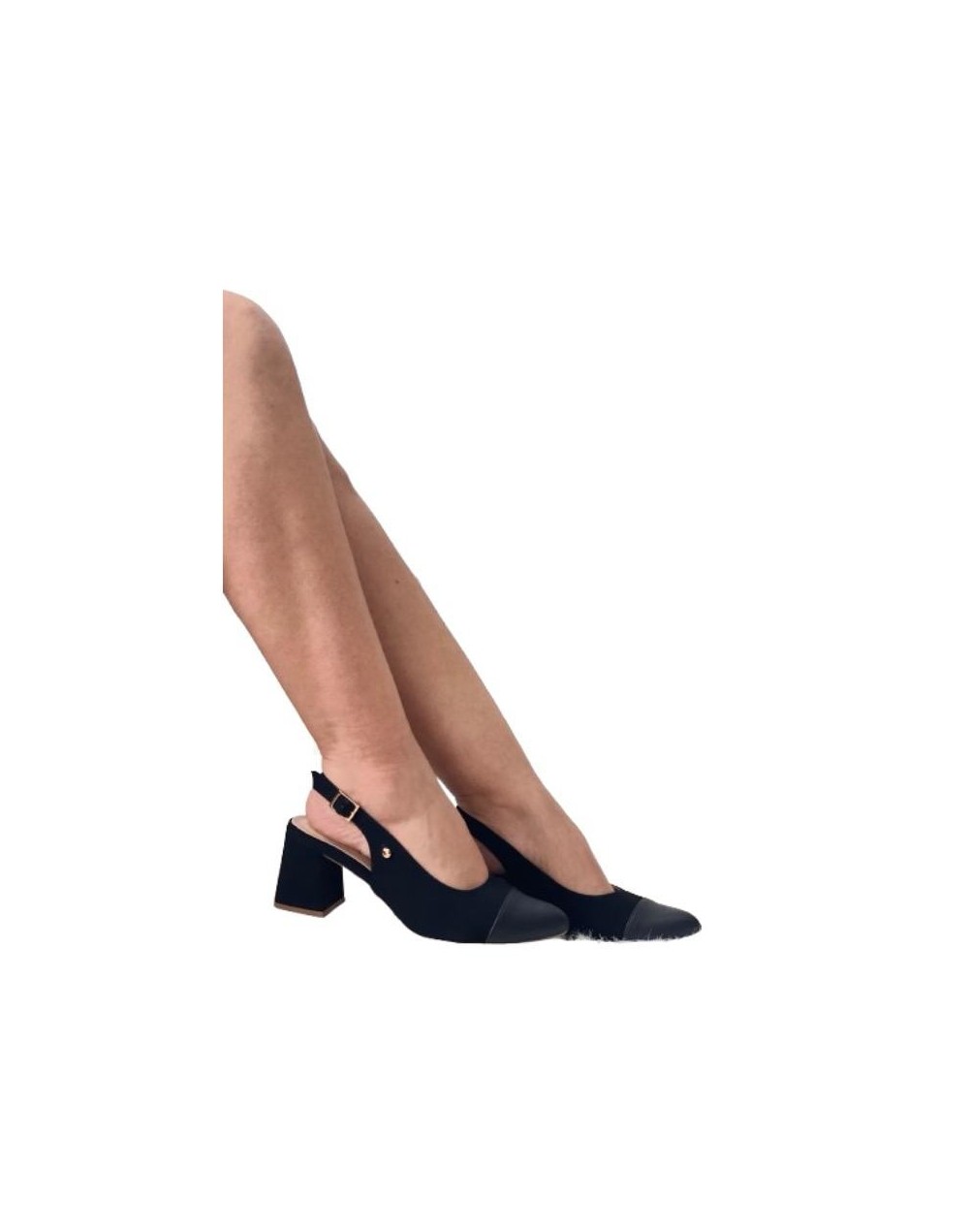 Slingback Negro combinado