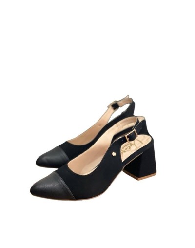 Slingback Negro combinado