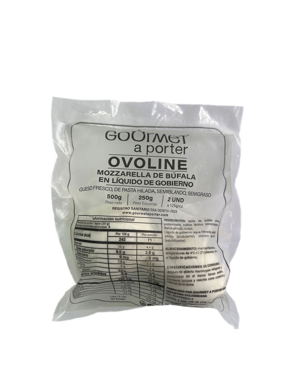Ovoline 125g x 2 UND - 250g