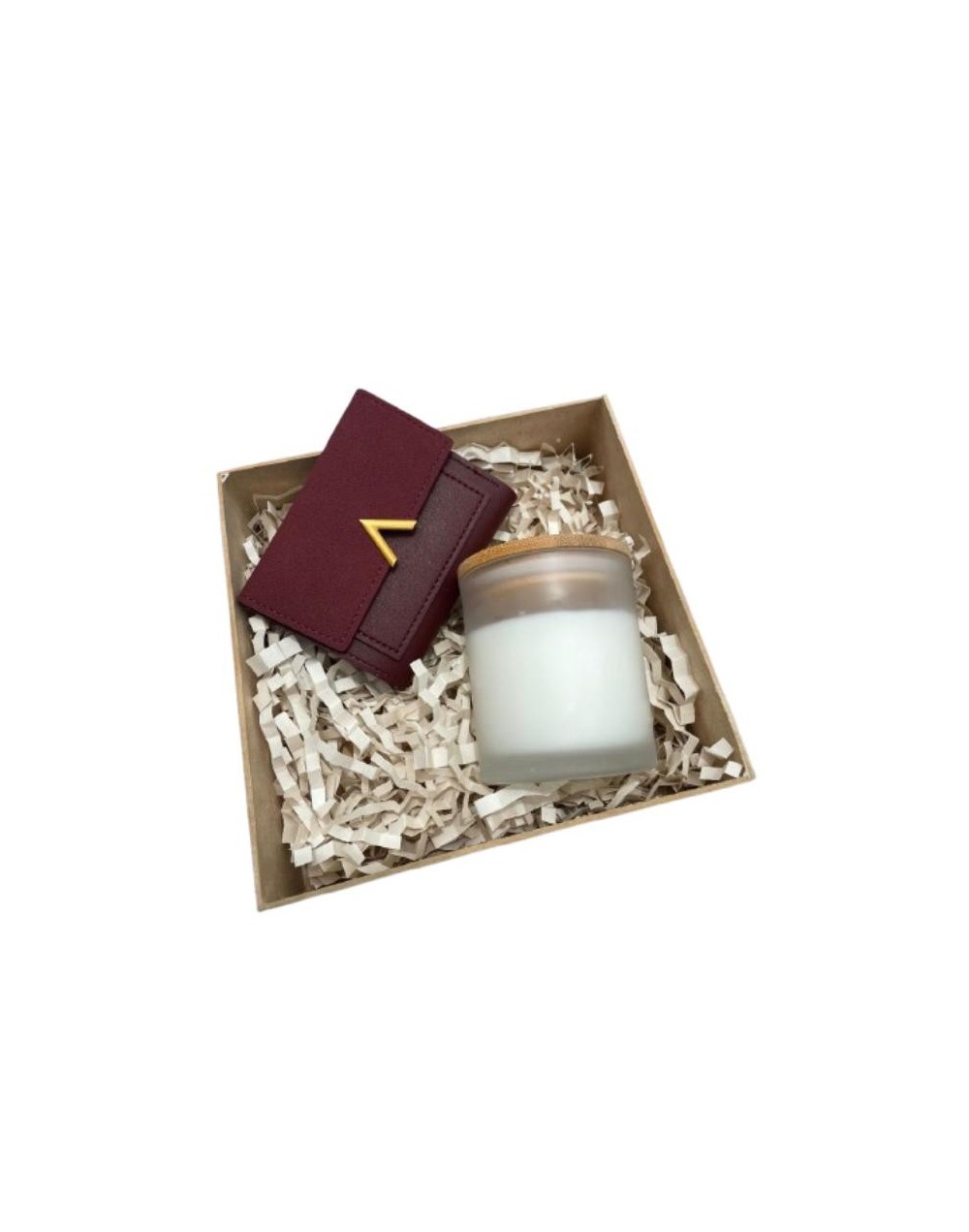 Box Esencia & Estilo – Vela aromática y tarjetero elegante en un solo detalle