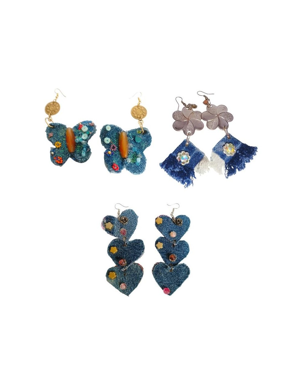 Aretes En Jean