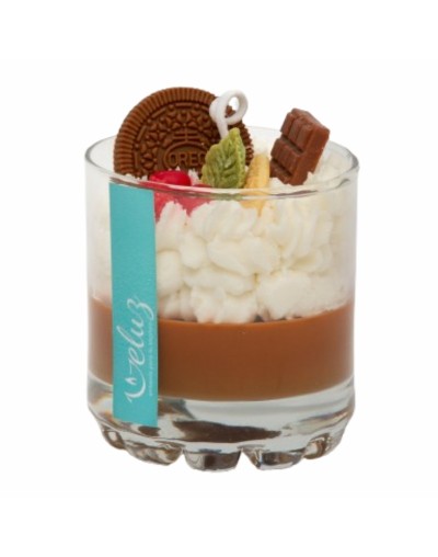 Vela - Postre chocovainilla
