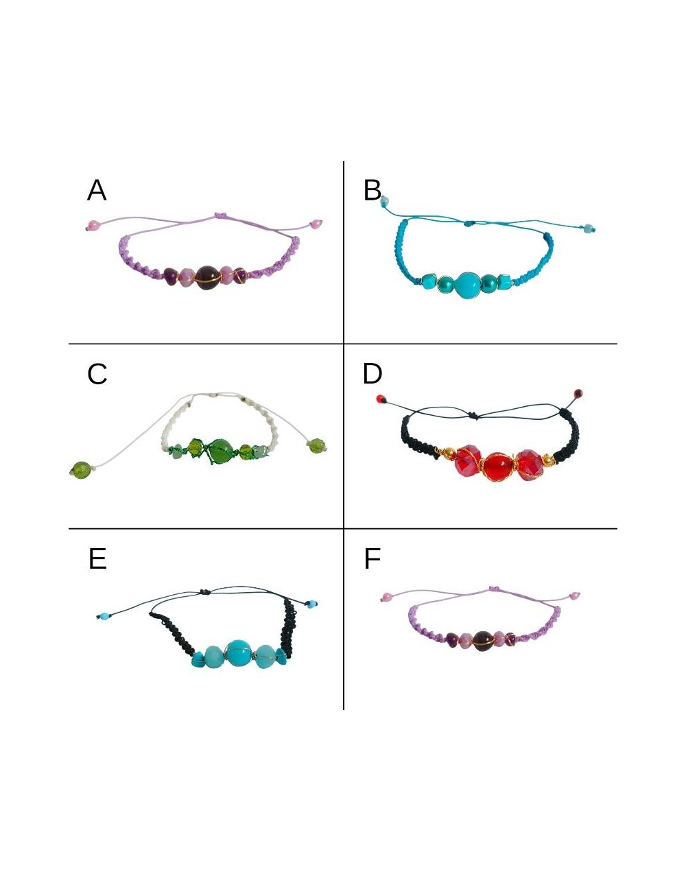Pulsera De Cuarzos Con y Sin Tejidos