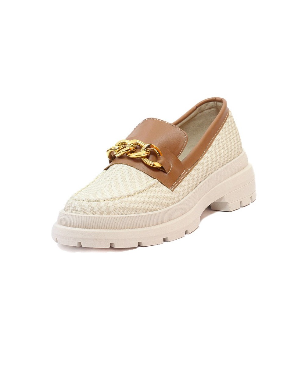 Mocasín Beige Por Miel Ballerinas Alba