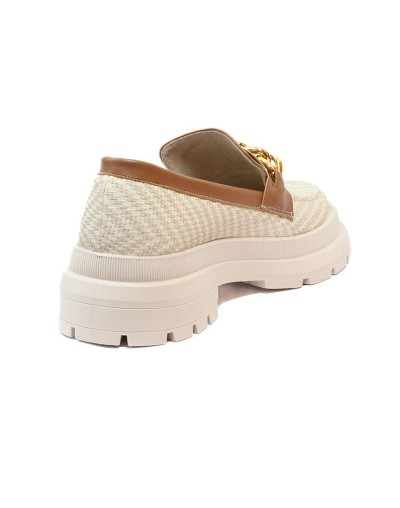 Mocasín Beige Por Miel Ballerinas Alba