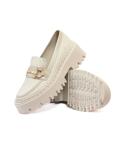 Mocasines Beige Ballerinas Lucia