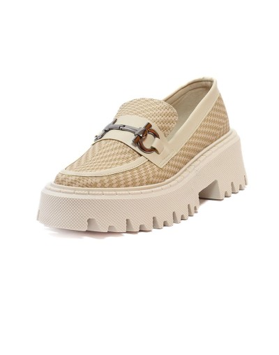 Mocasines Beige Oscuro Ballerinas Lucia