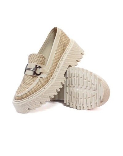 Mocasines Beige Oscuro Ballerinas Lucia