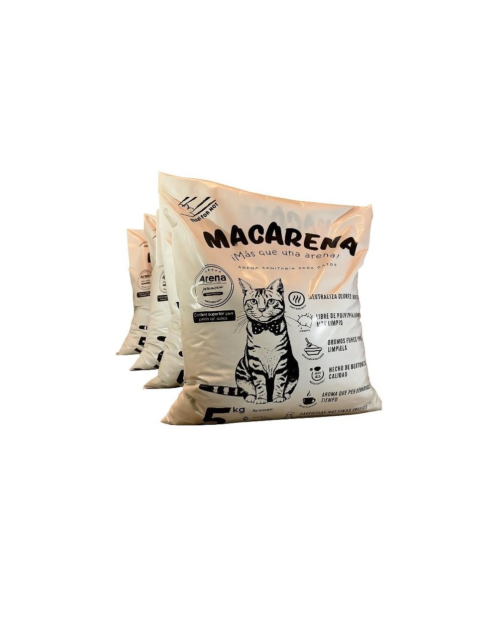 PROMO x5 Macarena ¡más que una arena! 25 kg de Lavanda, café o pino