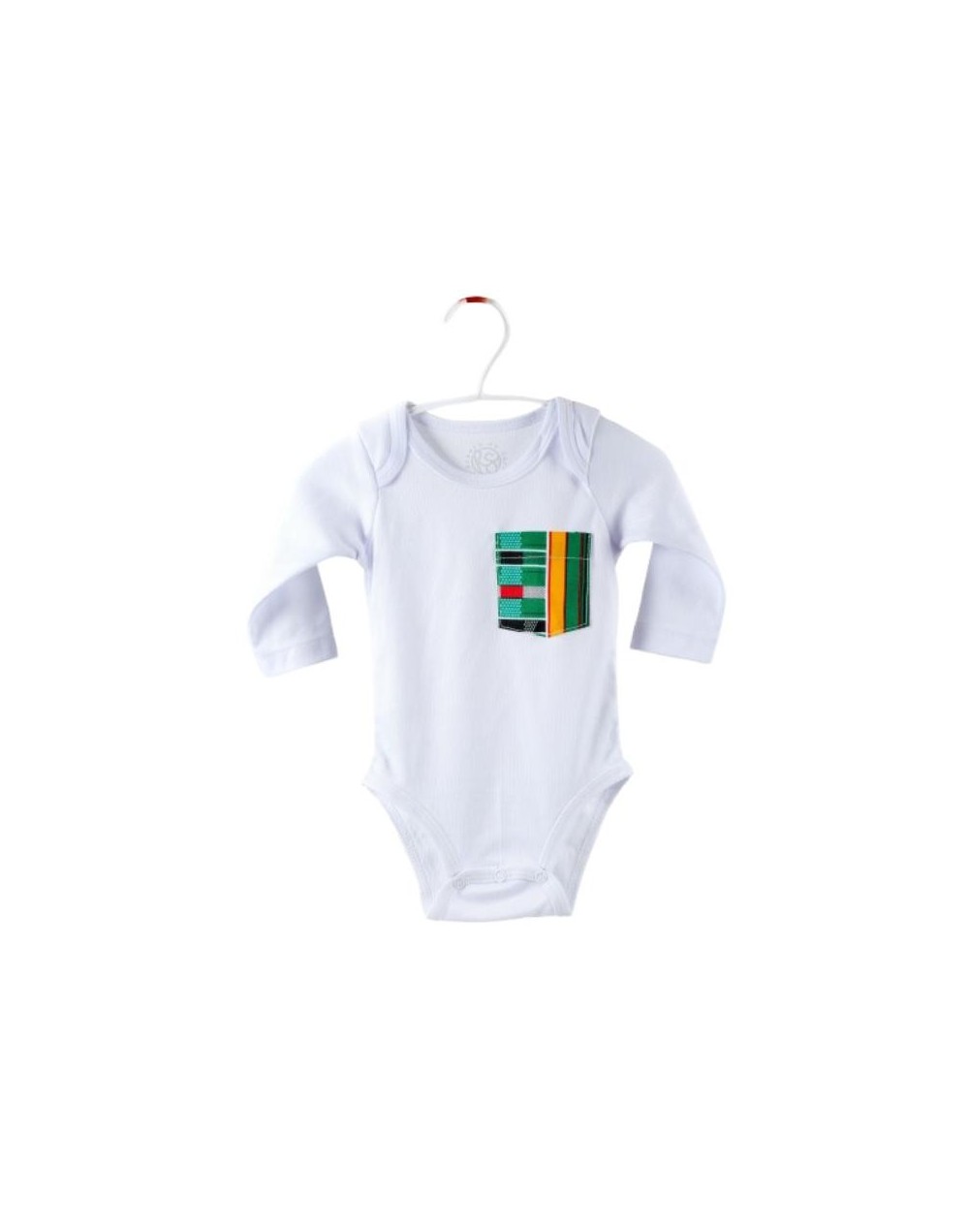Body unisex con bolsillo étnico- Manga larga