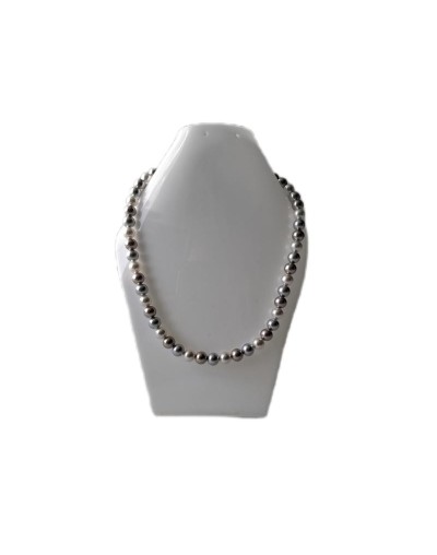 Collar de perlas de concha natural