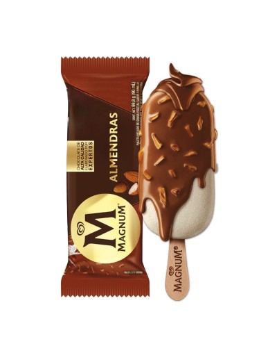 Magnum - Almendras Chocolate Leche 100% Belga 90 gr.