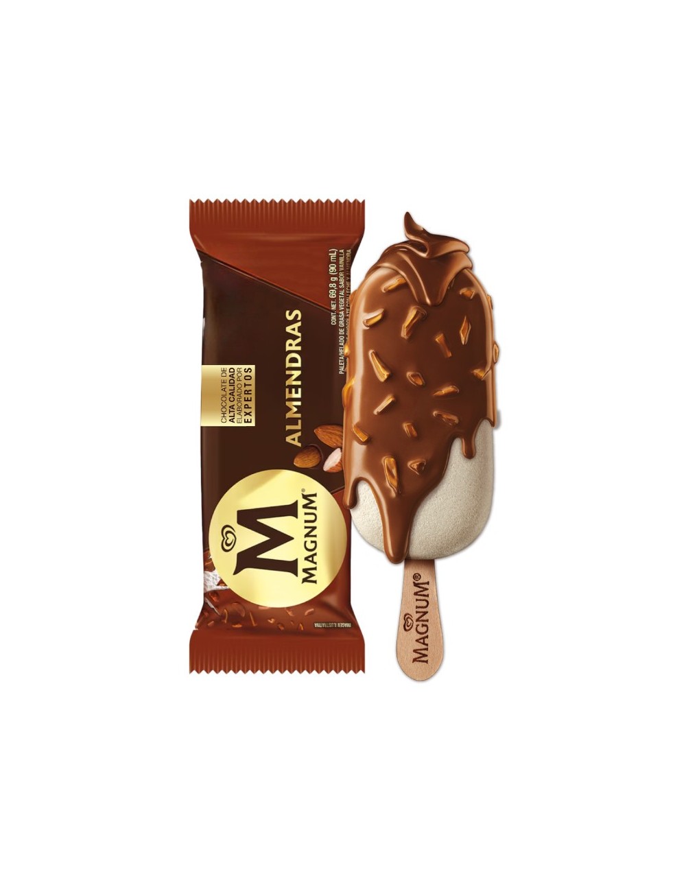 Magnum - Almendras Chocolate Leche 100% Belga 90 gr.