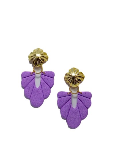 Maxi Aretes Abanico arcilla polimérica