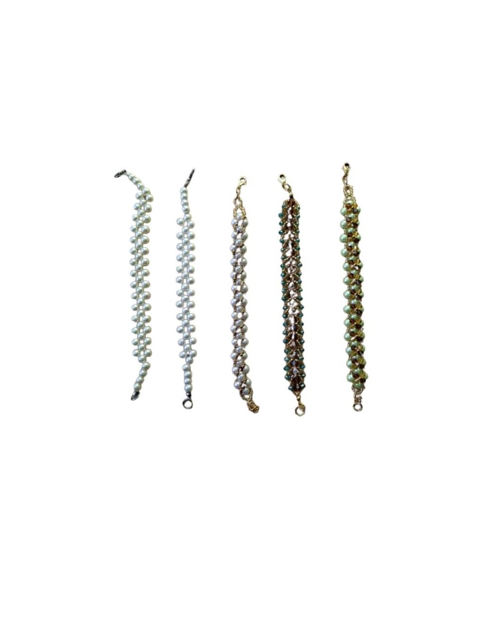 Pulseras en perlas con diseños elegantes