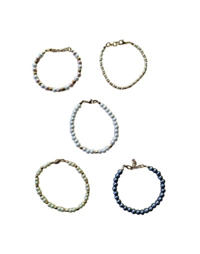 Pulseras en perla sin diseño