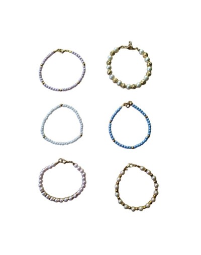 Pulseras en perla sin diseño