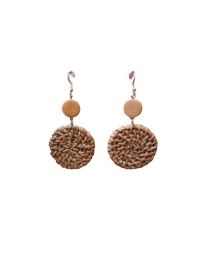 Aretes en bambu
