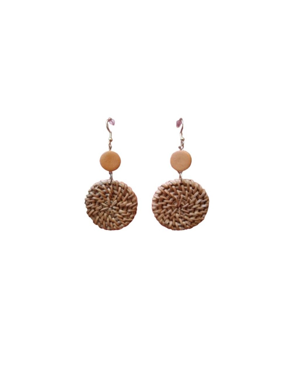 Aretes en bambu