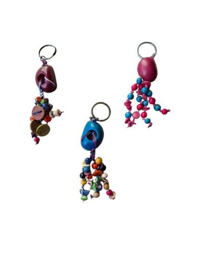 Llaveros en tagua