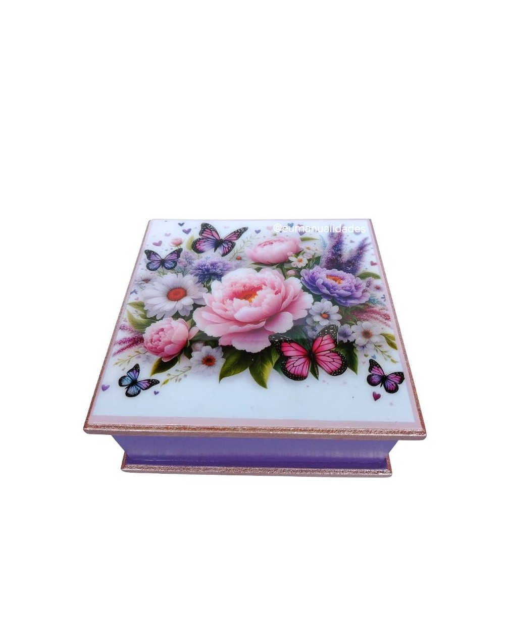 Servilletero jardín rosa 