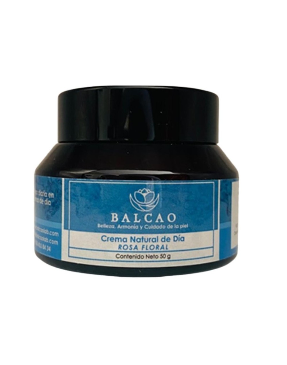 Crema natural de día rosa floral 50 g