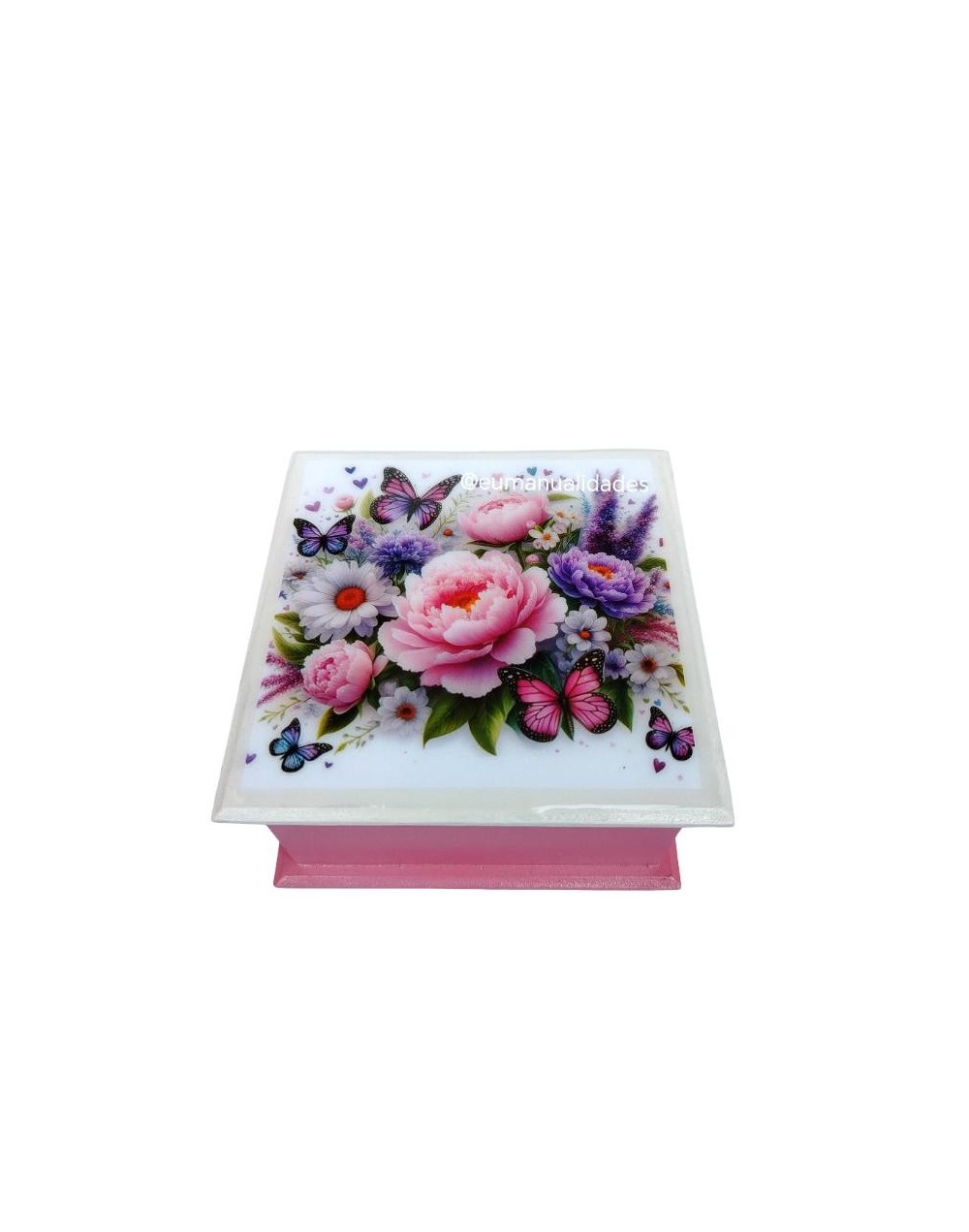Caja jardín rosa