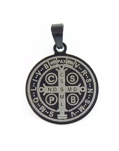 Medalla San Benito Acero Inoxidable 34 Cm