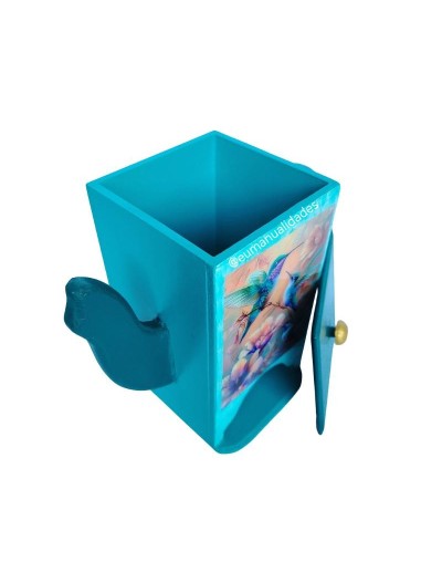 Dispensador colibríes aguamarina