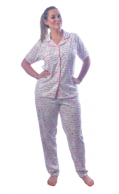 Pijama Dos Piezas Dama Franela Algodón
